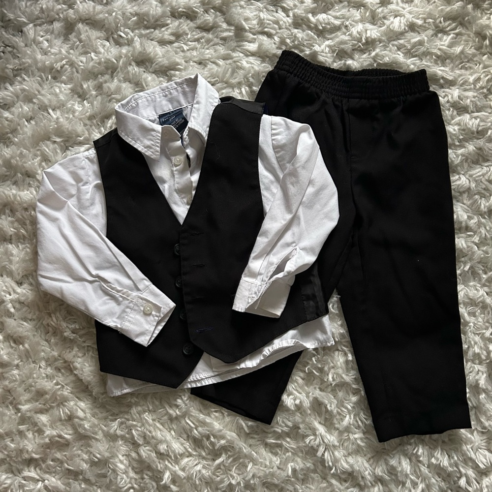Nautica Kids Black and White Formal Outfit